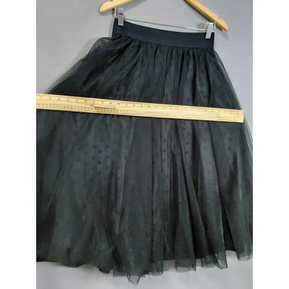Miu Miu Made in Italy Black Midi Lined Skirt Women Size 40